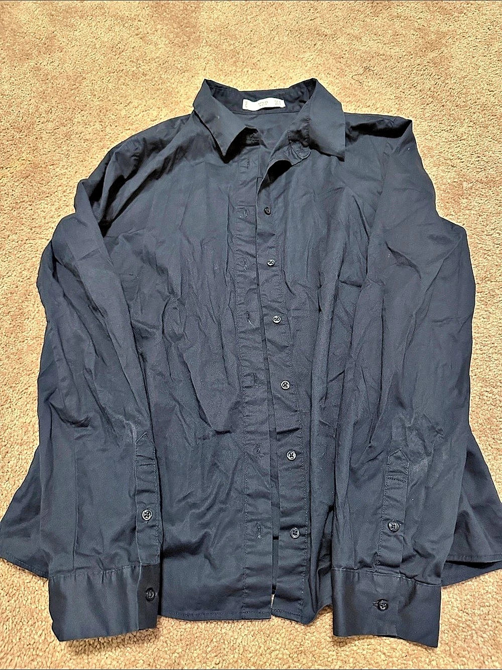 MNG Button Down Shirt in Navy Size Small Like New